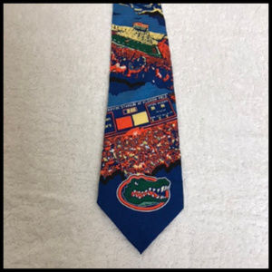 University of Florida 100% Silk Gator Tie
